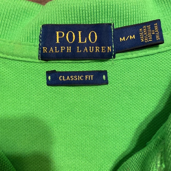 NWOT green Polo by Ralph Lauren classic fit polo shirt. Woman’s size Medium - Picture 4 of 4